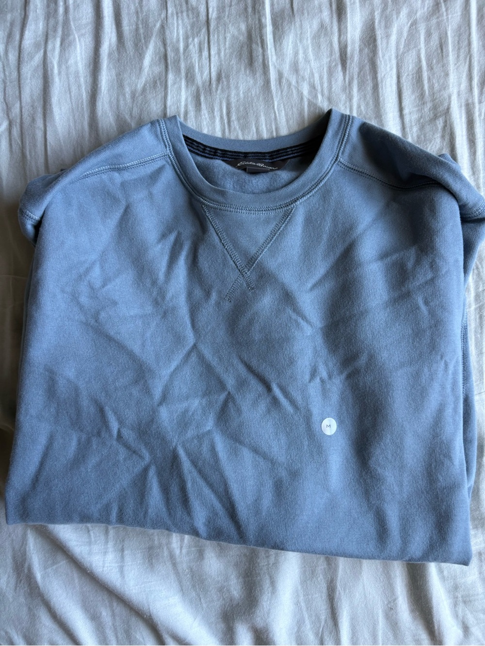 Eddie Bauer Men's Crewneck Sweatshirt - Dusty Blue